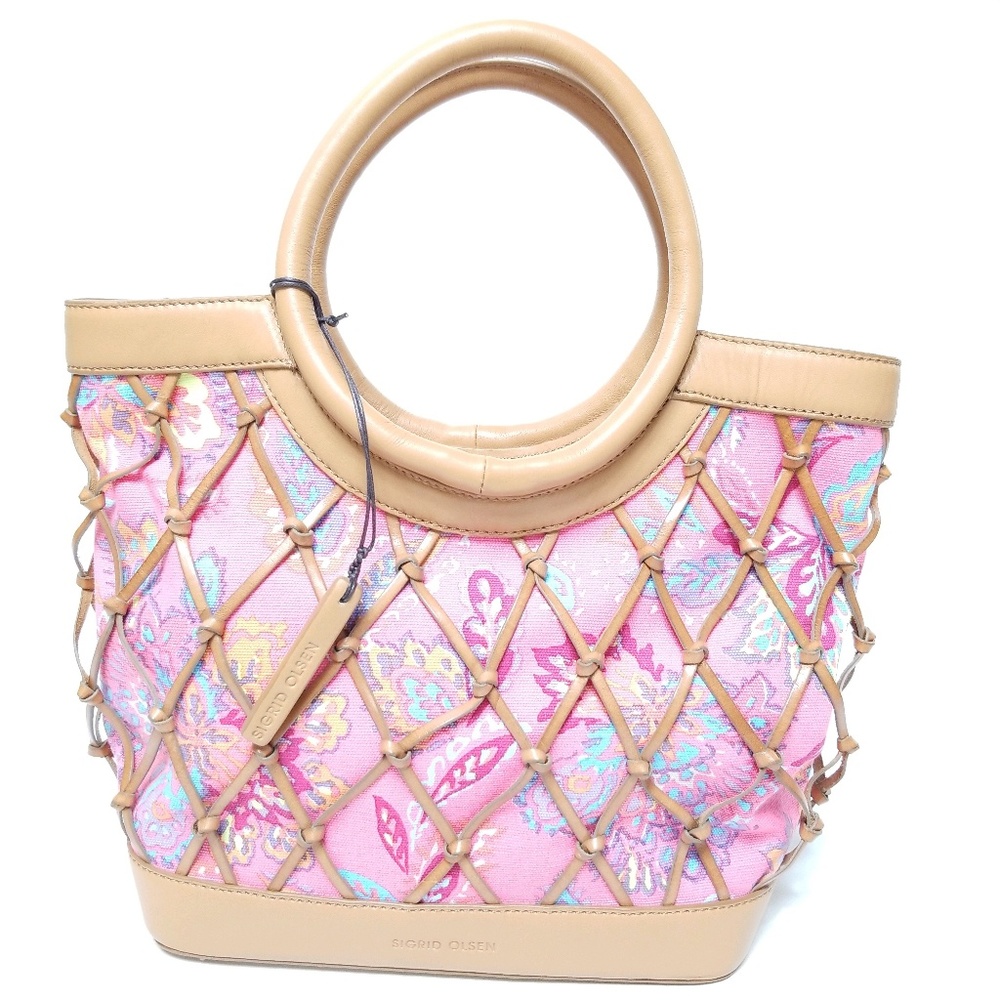 Sigrid Olsen Leather and Canvas Purse